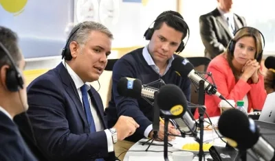 El Presidente Duque en declaraciones a la FM.