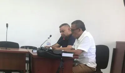 Hernando Rafael Consuegra Pertúz, en audiencia.