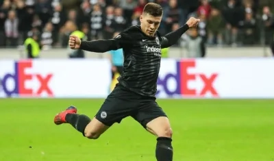 Luka Jovic, delantero del Real Madrid. 