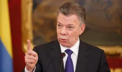 El expresidente Juan Manuel Santos.