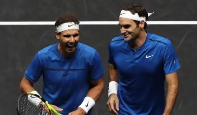 Rafael Nadal y Roger Federer. 