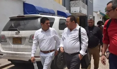 Alcalde de Puerto Colombia, Steimer Mantilla con el abogado, Diego Muñetón