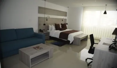 Imagen de una de las habitaciones del Hotel Barranquilla Plaza.