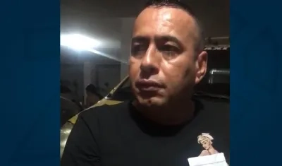 Jorge Eliecer Vélez Amador, el capturado.