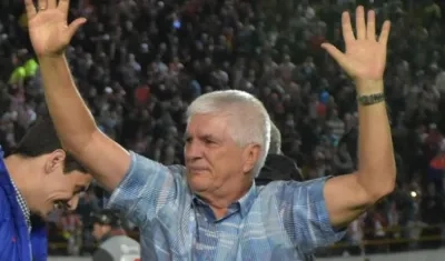 El técnico de Junior, Julio Comesaña.