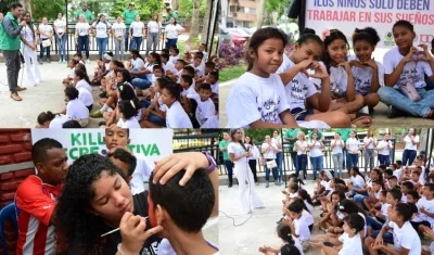 Imágenes de la actividad en el parque Bosques del Norte.