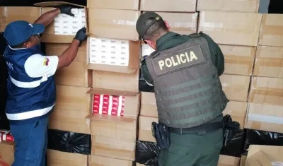Aprehensión de 1.764.000 cajetillas de cigarrillos por la Dirección Seccional de Impuestos y Aduanas de Maicao en diligencia de registro a bodega