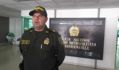 Coronel Yecid Peña, comandante operativo de la Policía Metropolitana.