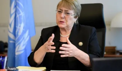Michelle Bachelet, alta comisionada de la ONU para los derechos humanos.
