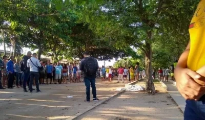 Lugar de los hechos en el barrio El Pueblo.