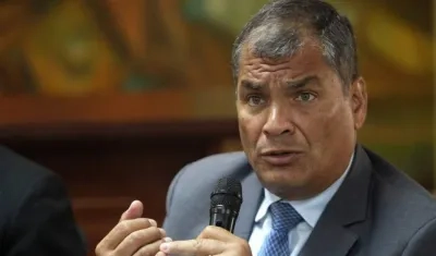 Rafael Correa, expresidente de Ecuador.