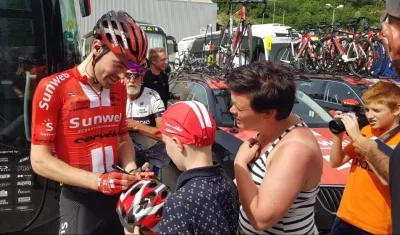 Tom Dumoulin, ciclista holandés. 