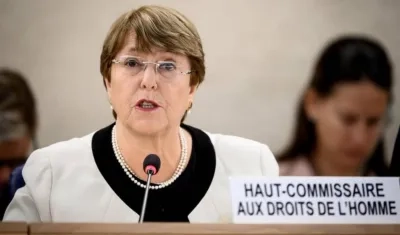La alta comisionada de la ONU para los derechos humanos, Michelle Bachelet.