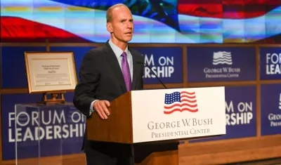 El consejero delegado de Boeing, Dennis Muilenburg.