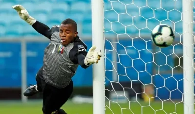 Wuilker Faríñez, arquero de la selección Venezuela. 