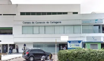 Fachada de la Cámara de Comercio de Cartagena