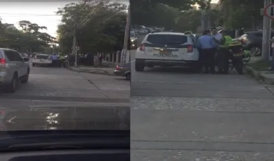 Momento del arresto al representante legal de Electricaribe.