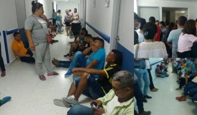 Los pacientes en Salud Total EPS de la calle 30.