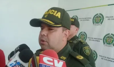 Yecid Peña, comandante operativo de la Policía Metropolitana de Barranquilla.