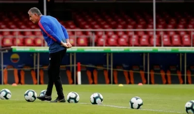 Carlos Queiroz, técnico portugués de la Selección Colombia. 