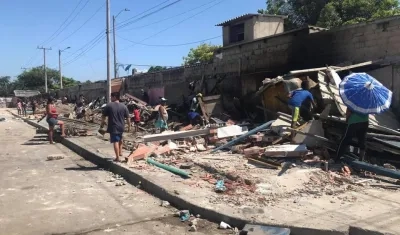 Plaza del Pescado después del desalojo.