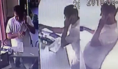 Este fue el hombre que robó un celular en una empresa en el barrio Boston.