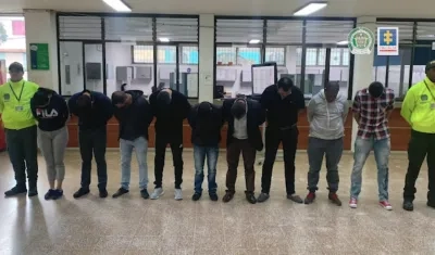 Los capturados de caso de lavado de dinero en la modalidad de hormiga.