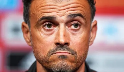 Luis Enrique, entrenador español. 