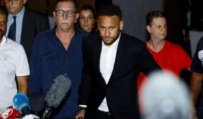 Neymar, delantero brasileño. 