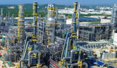 Imagen de la planta de Reficar en Cartagena.