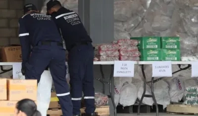 Ayuda está almacenada en una bodega del puente internacional de Tienditas, en Cúcuta.