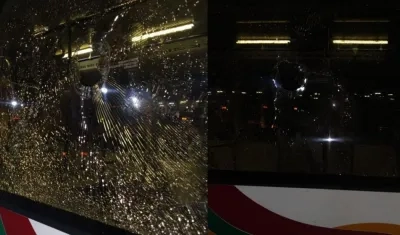 Así quedó el alimentador de Transmetro.