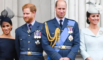 Los duques de Sussex y los de Cambridge.