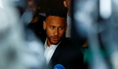 Neymar, delantero brasileño. 