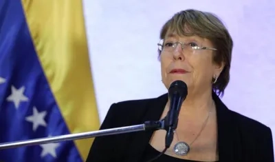 La alta comisionada de la ONU, Michelle Bachelet.