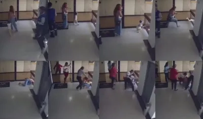 Cuadro a cuadro el episodio en Medellín de mamá salvando a su hijo de 3 años.