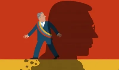 Con esta caricatura, describe The Economist al Presidente Duque.