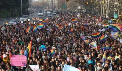 Imagen de los manifestantes.