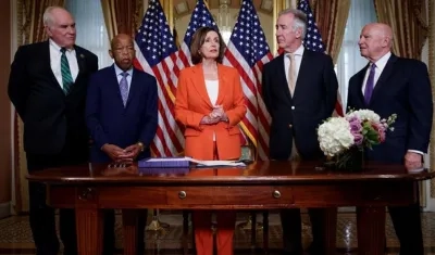 La presidenta de la Cámara de Representantes de EE.UU., Nancy Pelosi.