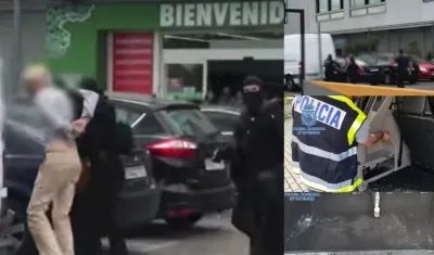 Momento de las capturas por parte de la Policía de España a los implicados en el caso.