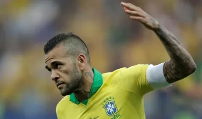 Dani Alves, jugador brasileño. 