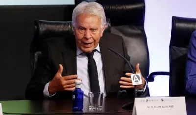 El expresidente del Gobierno español Felipe González.
