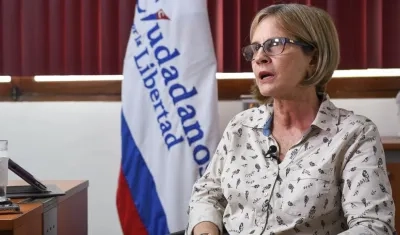 Kitty Monterrey,  presidenta del Partido nicaragüense Ciudadanos por la Libertad.