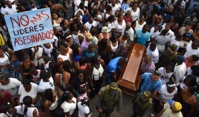 Imagen del sepelio de María del Pilar Hurtado Montaño.