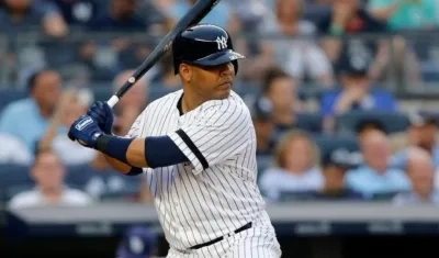 Edwin Encarnación, pelotero de los Yankees. 
