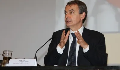 El expresidente del Gobierno español José Luis Rodríguez Zapatero.