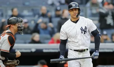 Giancarlo Staton, pelotero de los Yankees. 