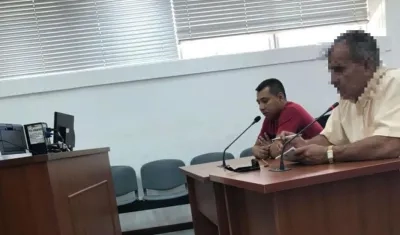 Alias 'Happy' durante un audiencia de imputación de cargos por homicidio.