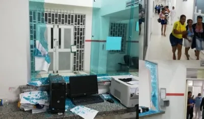 Imágenes de los daños y del pánico de los otros pacientes.