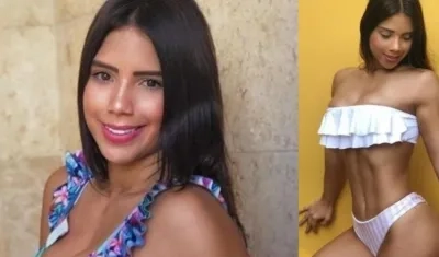 La modelo María Fernanda Aguilar.